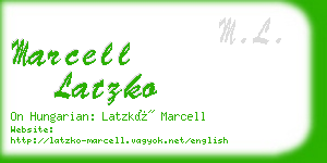 marcell latzko business card